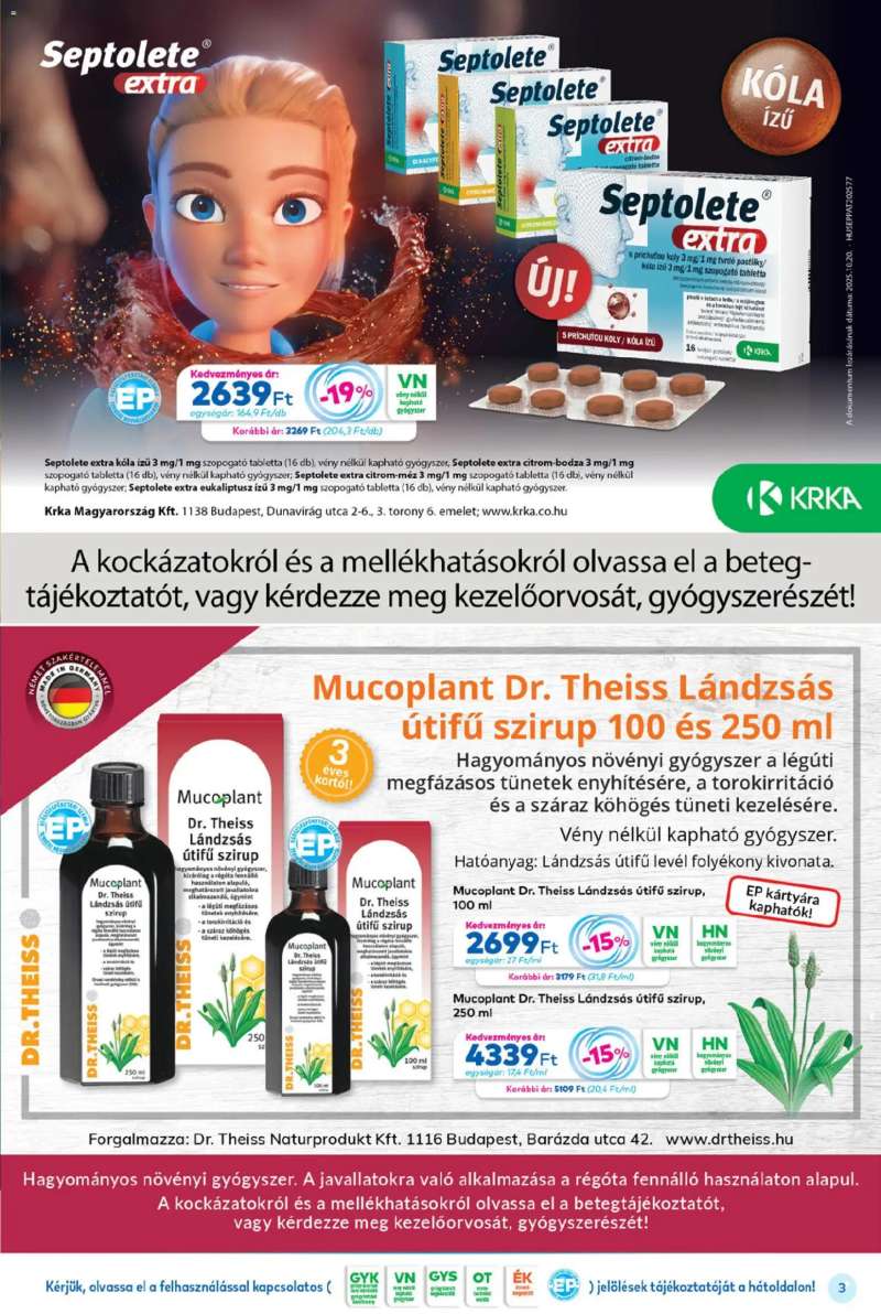 Gyöngy Patikák Akciós újság Gyöngy Patikák 3 oldal