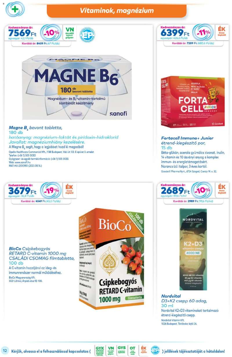 Gyöngy Patikák Akciós újság Gyöngy Patikák 12 oldal