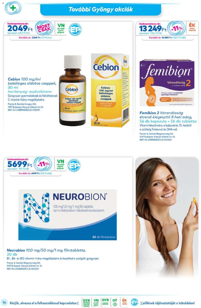 Gyöngy Patikák Akciós újság Gyöngy Patikák 16 oldal