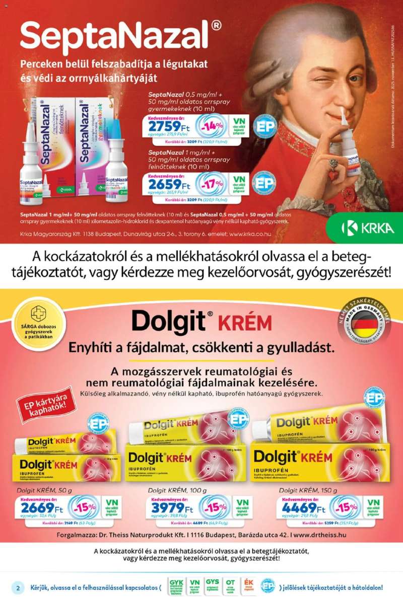 Gyöngy Patikák Akciós újság Gyöngy Patikák 2 oldal