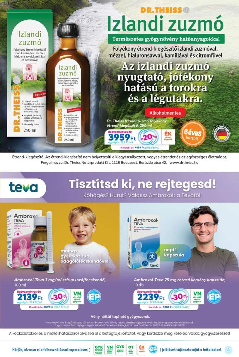 Gyöngy Patikák Akciós újság Gyöngy Patikák 3 oldal