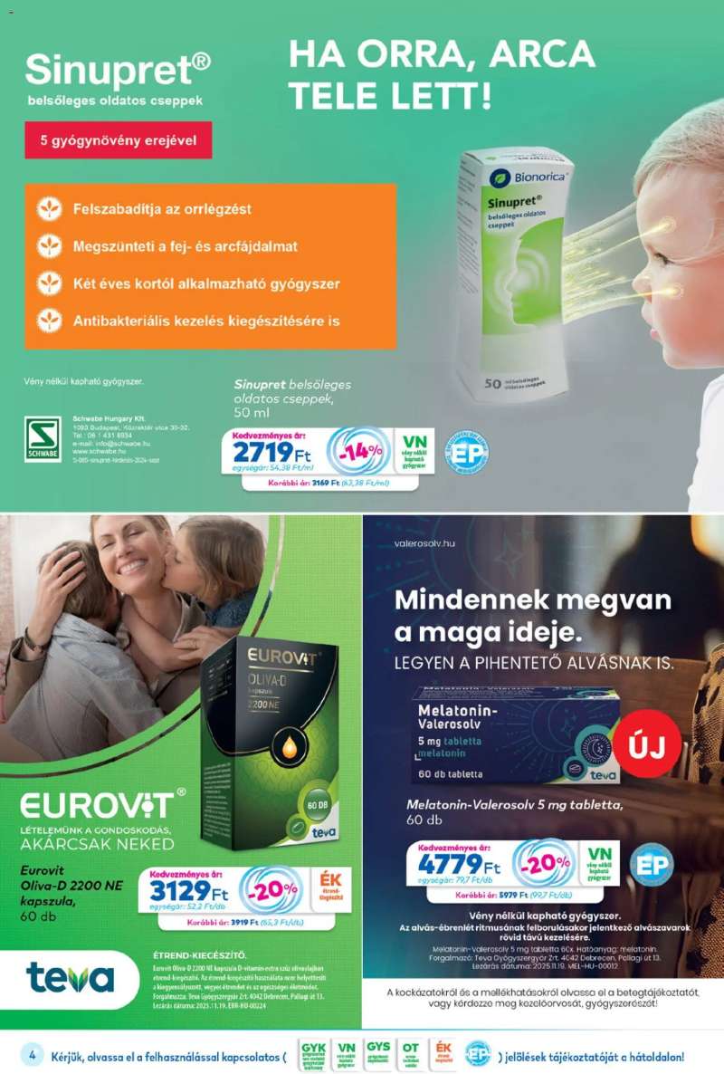 Gyöngy Patikák Akciós újság Gyöngy Patikák 4 oldal