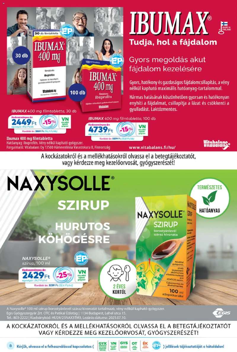 Gyöngy Patikák Akciós újság Gyöngy Patikák 8 oldal