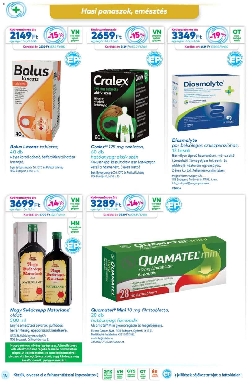 Gyöngy Patikák Gyöngy Patikák akciós újság 10 oldal