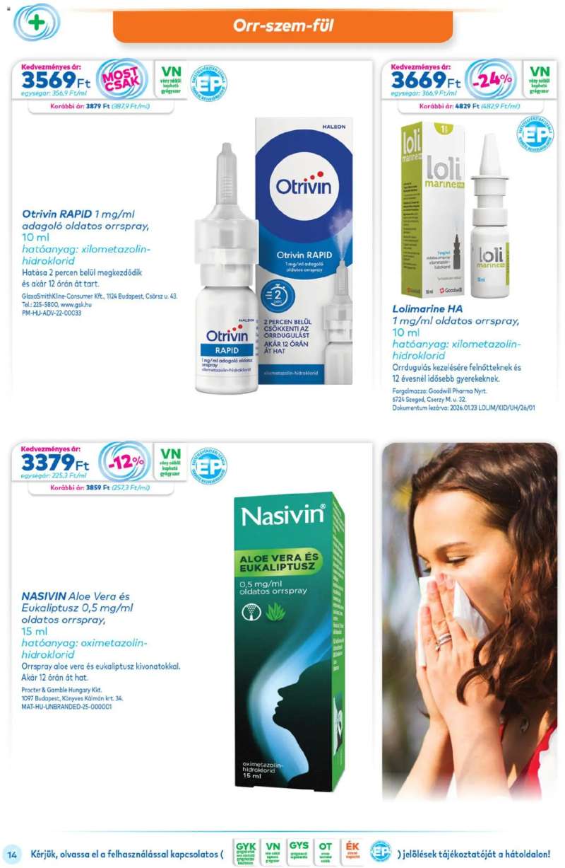 Gyöngy Patikák Gyöngy Patikák akciós újság 14 oldal