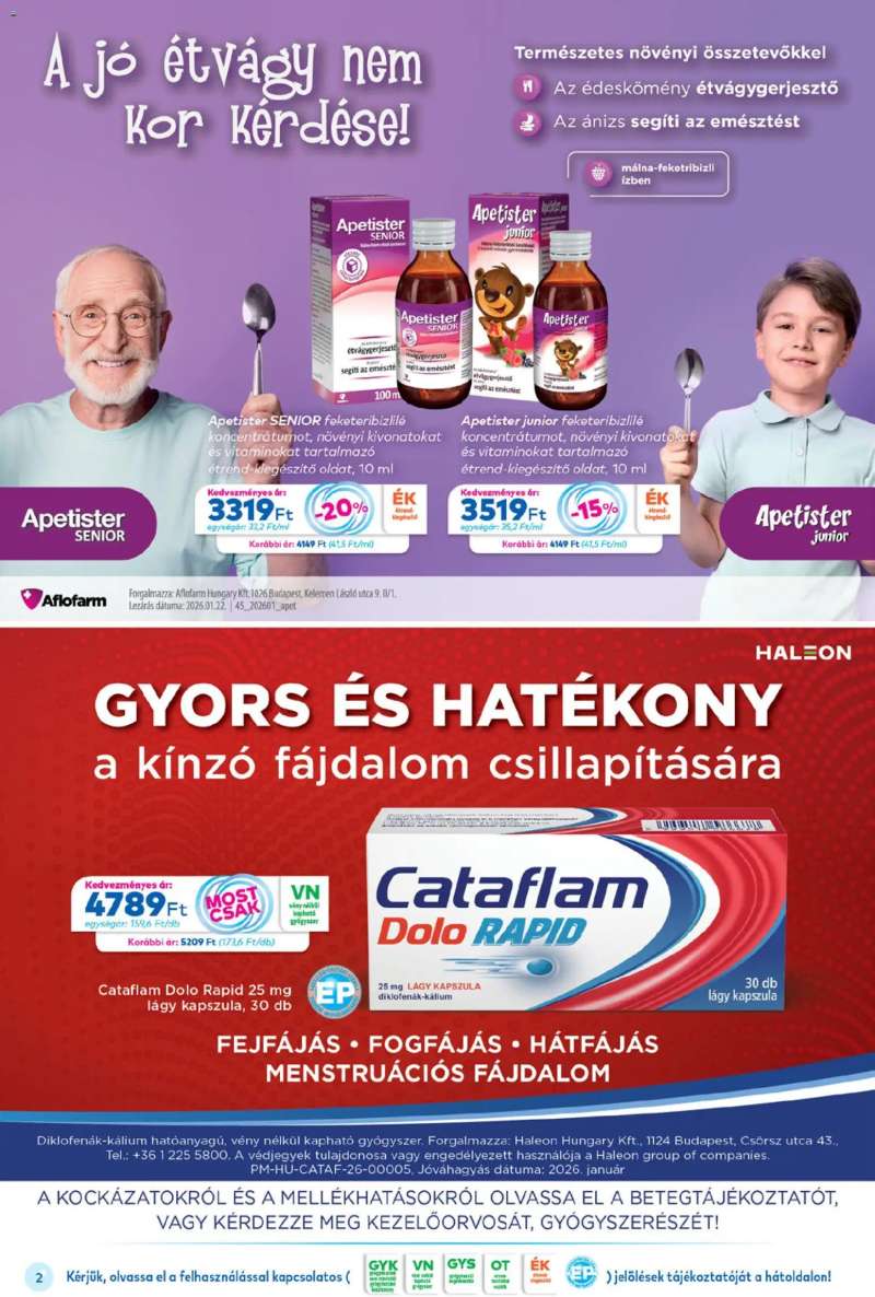 Gyöngy Patikák Gyöngy Patikák akciós újság 2 oldal