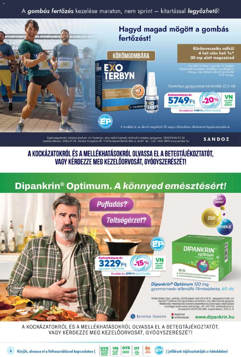 Gyöngy Patikák Gyöngy Patikák akciós újság 4 oldal
