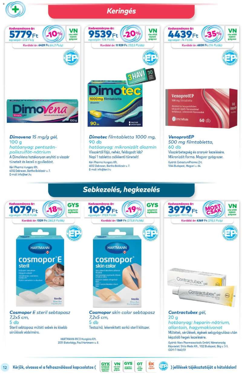 Gyöngy Patikák Gyöngy Patikák akciós újság 12 oldal