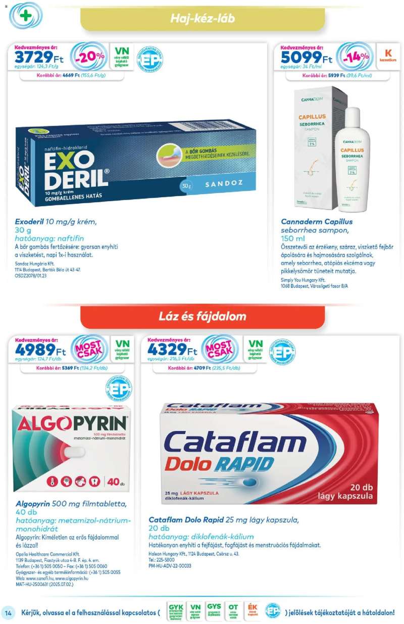 Gyöngy Patikák Gyöngy Patikák akciós újság 14 oldal