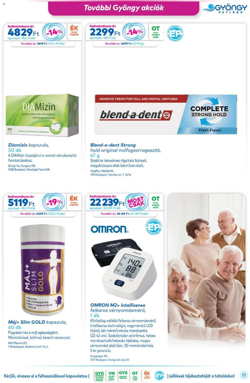 Gyöngy Patikák Gyöngy Patikák akciós újság 17 oldal