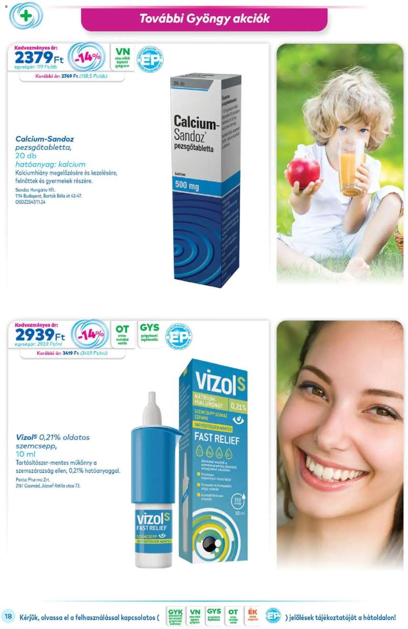 Gyöngy Patikák Gyöngy Patikák akciós újság 18 oldal