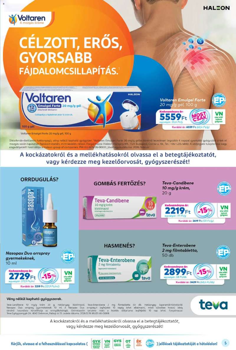 Gyöngy Patikák Gyöngy Patikák akciós újság 5 oldal