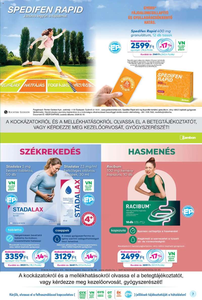 Gyöngy Patikák Gyöngy Patikák akciós újság 7 oldal