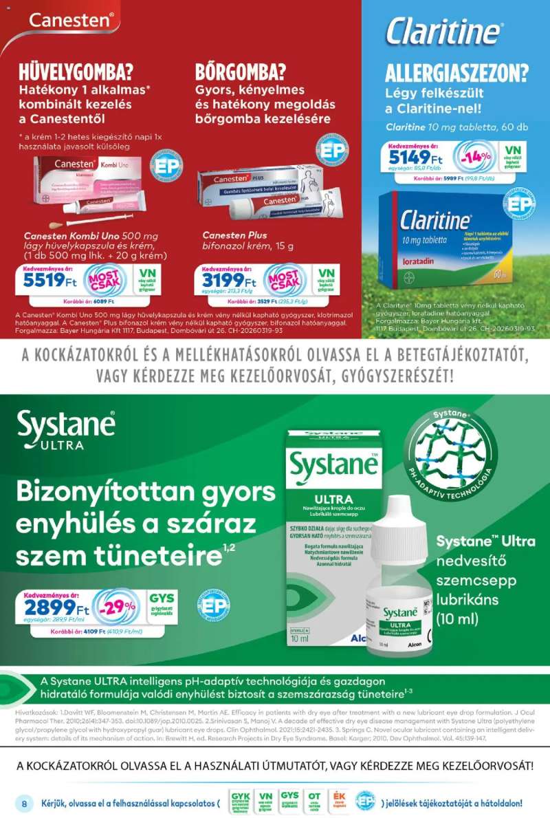 Gyöngy Patikák Gyöngy Patikák akciós újság 8 oldal