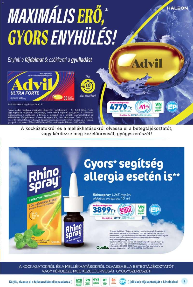 Gyöngy Patikák Gyöngy Patikák akciós újság 9 oldal