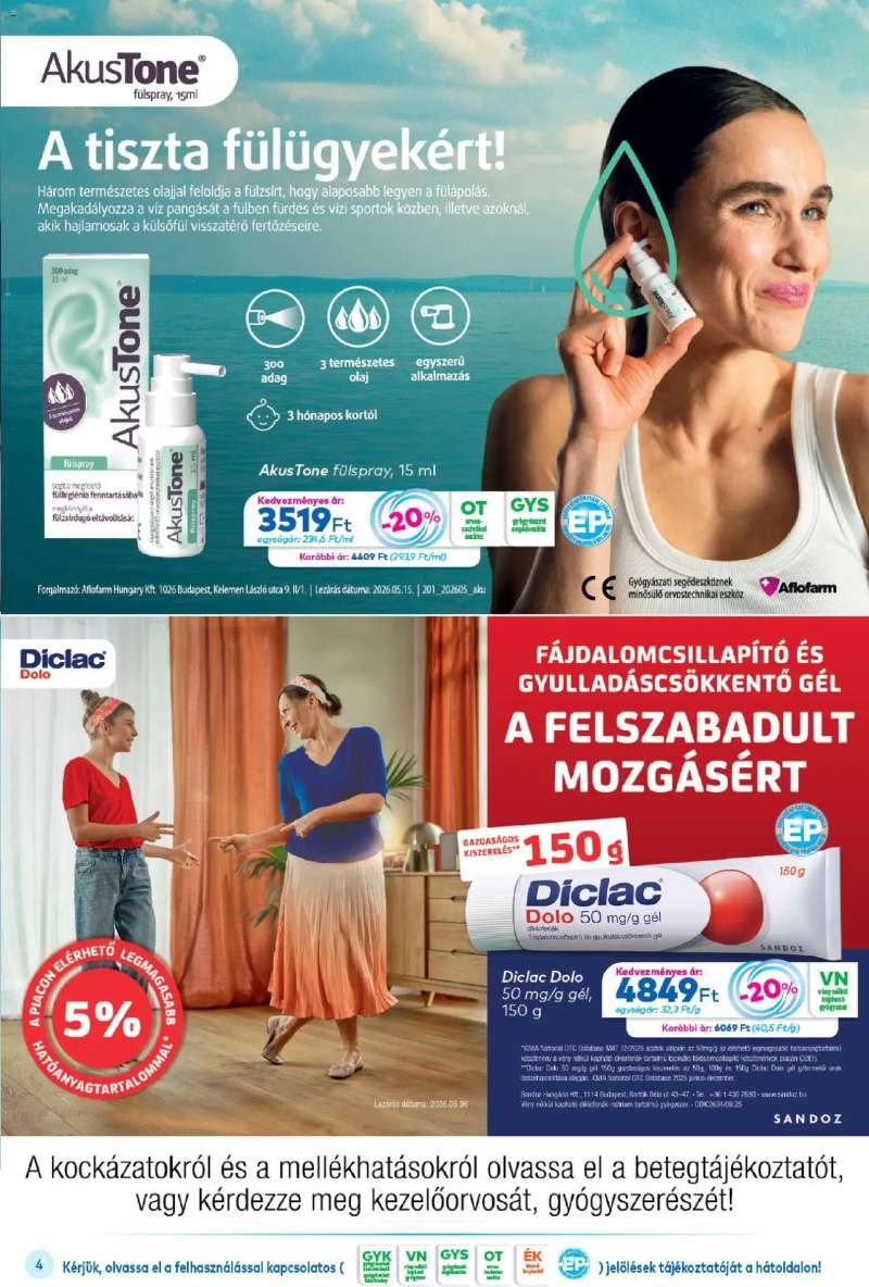 Gyöngy Patikák Gyöngy Patikák akciós újság 4 oldal