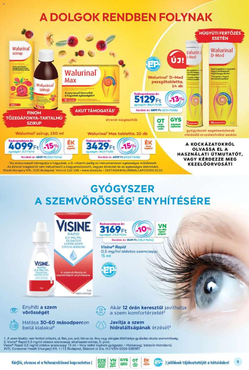 Gyöngy Patikák Gyöngy Patikák akciós újság 9 oldal