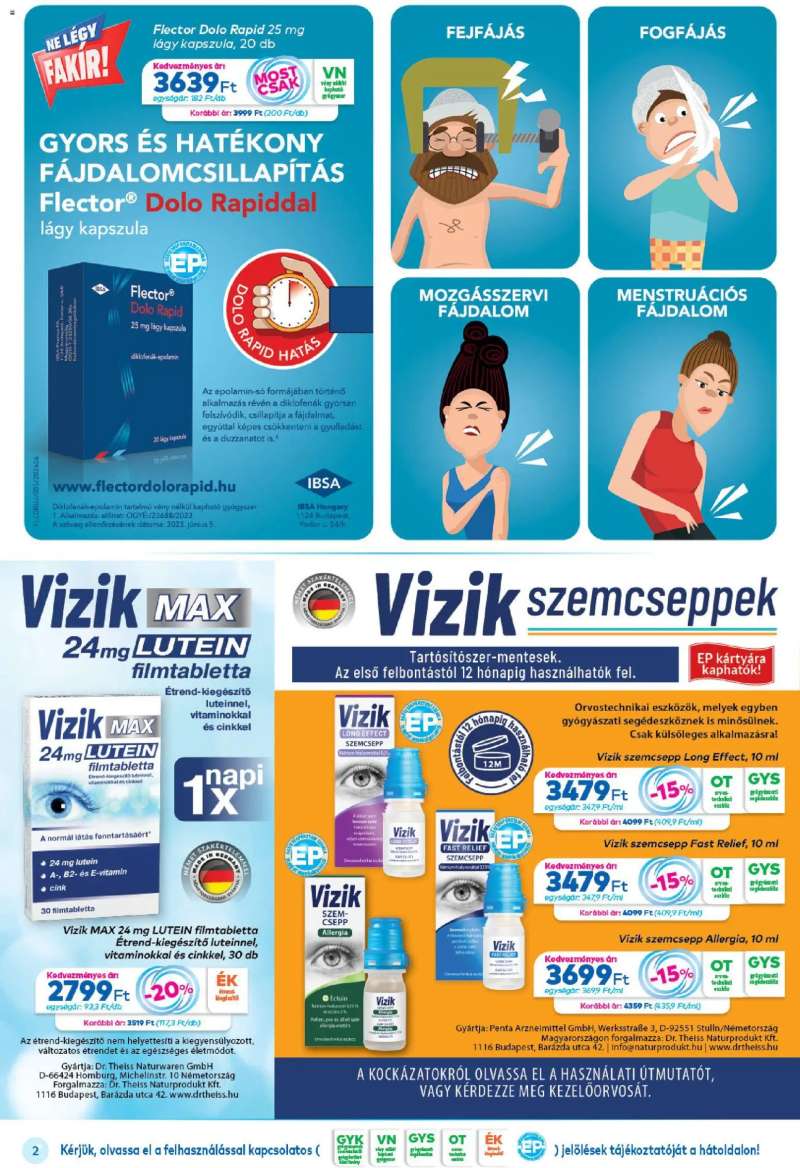 Gyöngy Patikák Gyöngy Patikák akciós újság 2 oldal