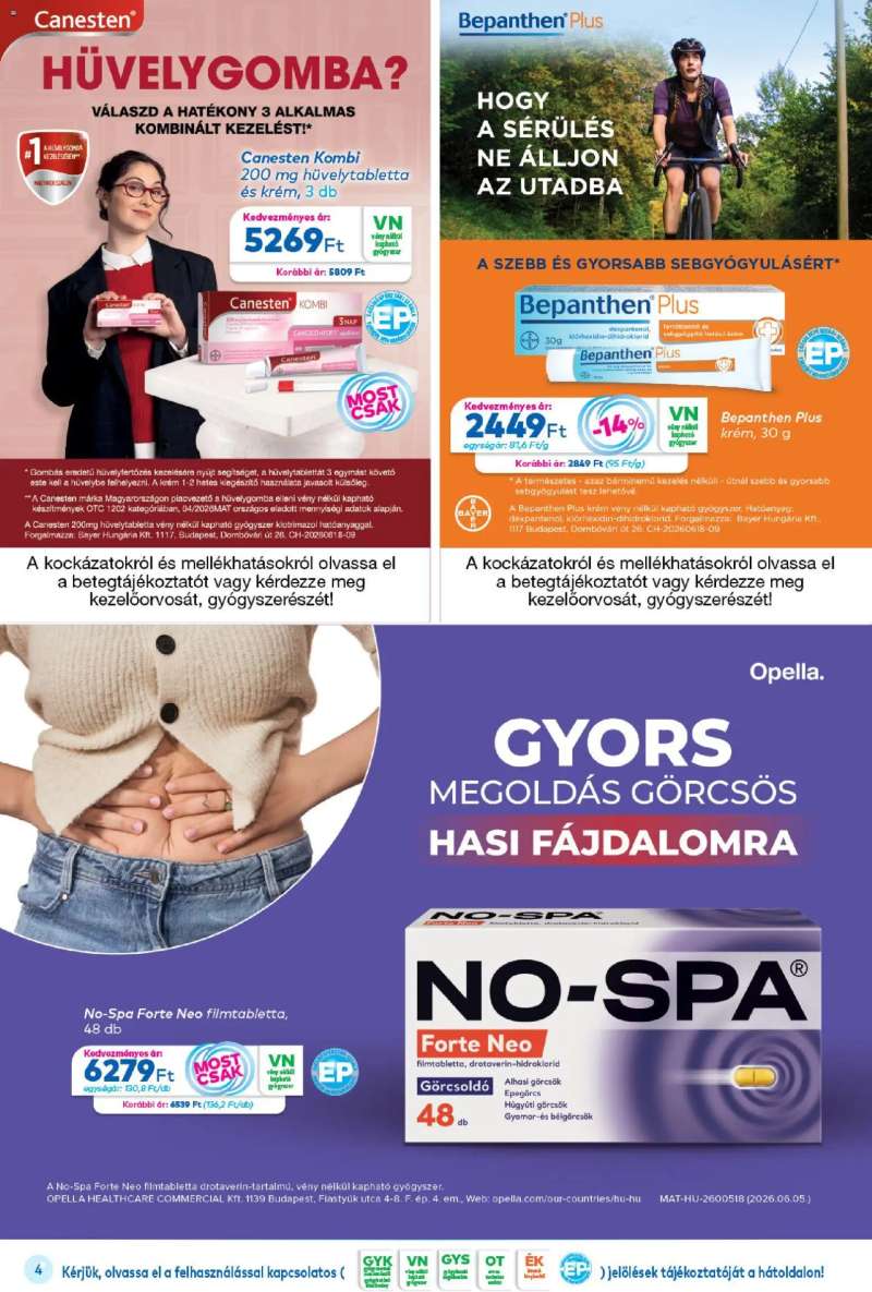 Gyöngy Patikák Gyöngy Patikák akciós újság 4 oldal