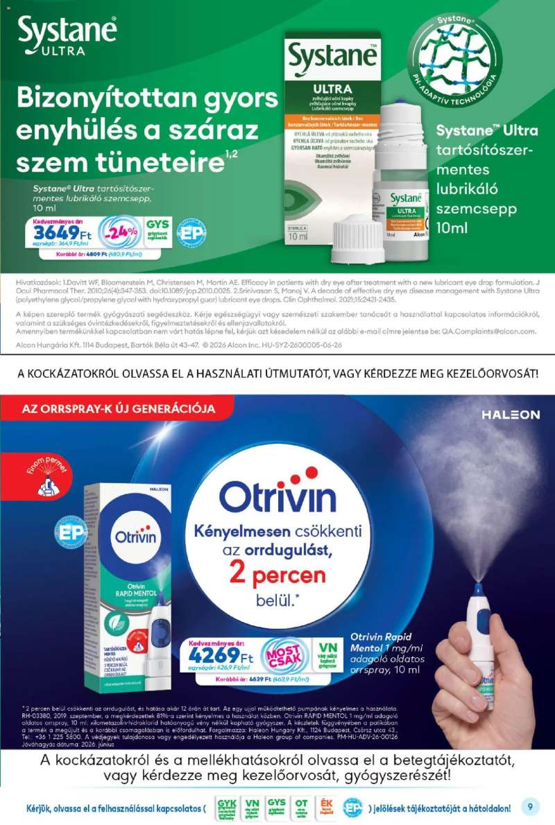 Gyöngy Patikák Gyöngy Patikák akciós újság 9 oldal