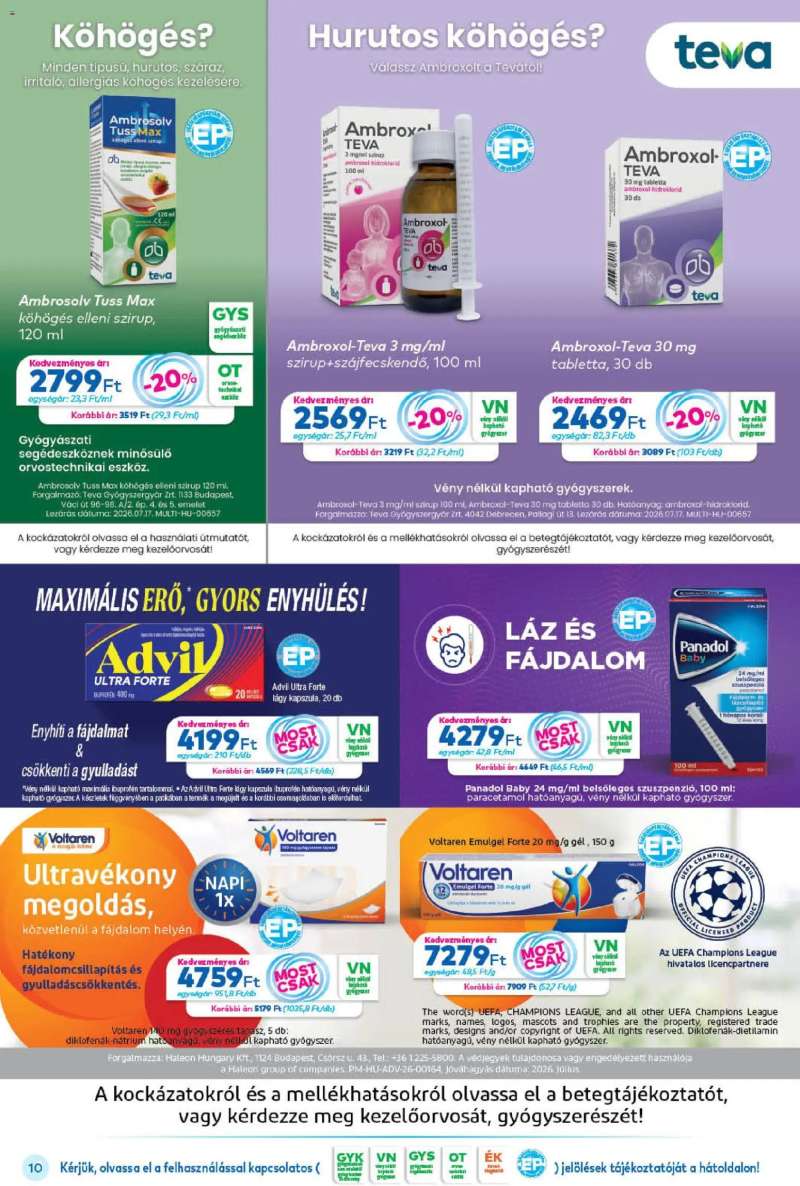 Gyöngy Patikák Gyöngy Patikák akciós újság 10 oldal