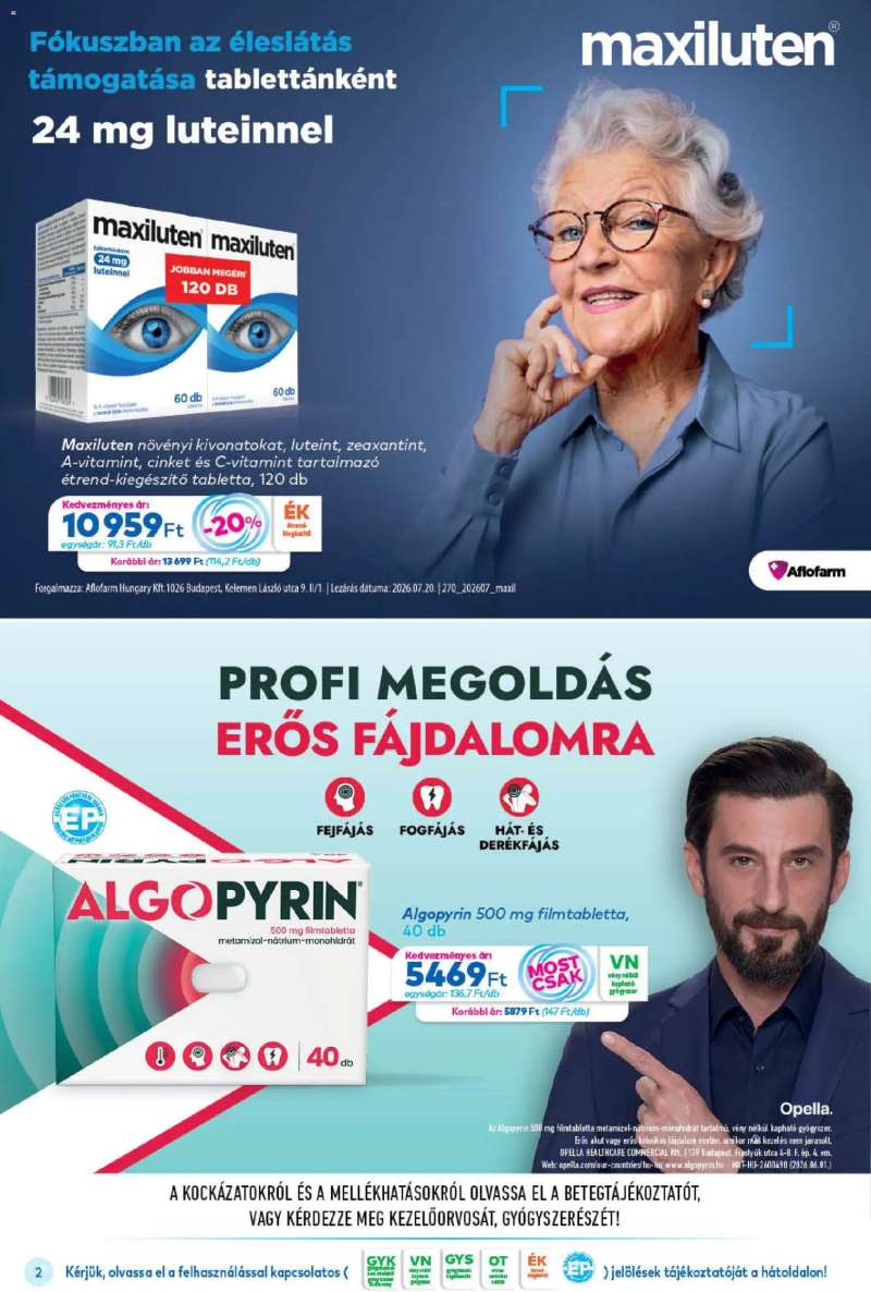 Gyöngy Patikák Gyöngy Patikák akciós újság 2 oldal