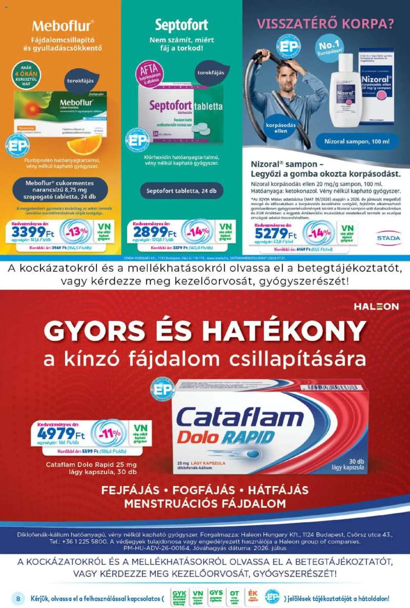 Gyöngy Patikák Gyöngy Patikák akciós újság 8 oldal