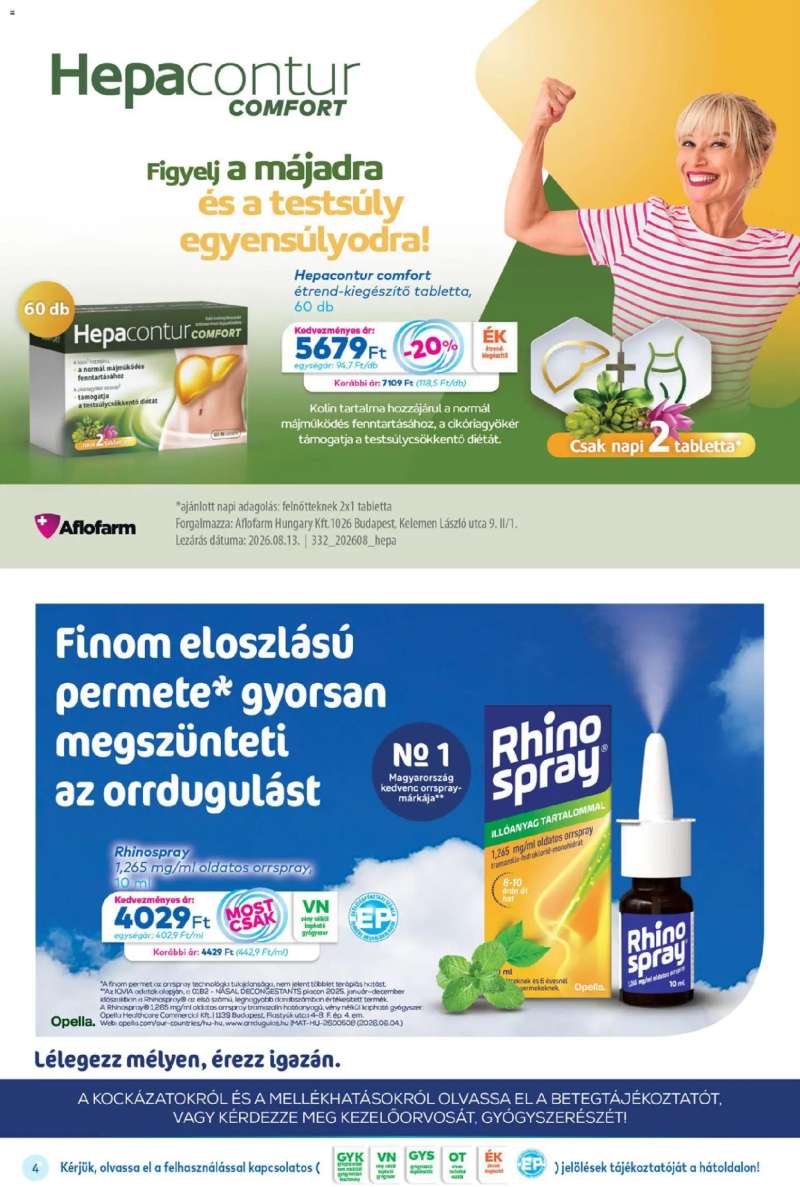 Gyöngy Patikák Gyöngy Patikák akciós újság 4 oldal