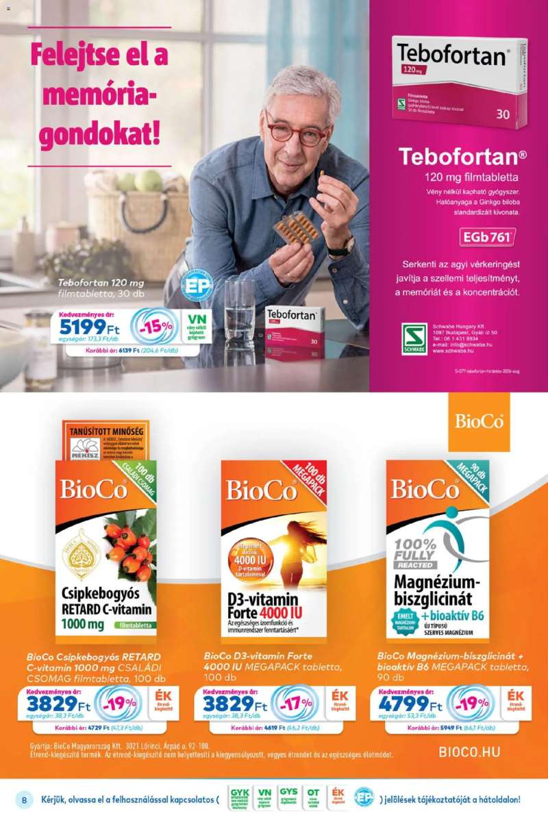 Gyöngy Patikák Gyöngy Patikák akciós újság 8 oldal