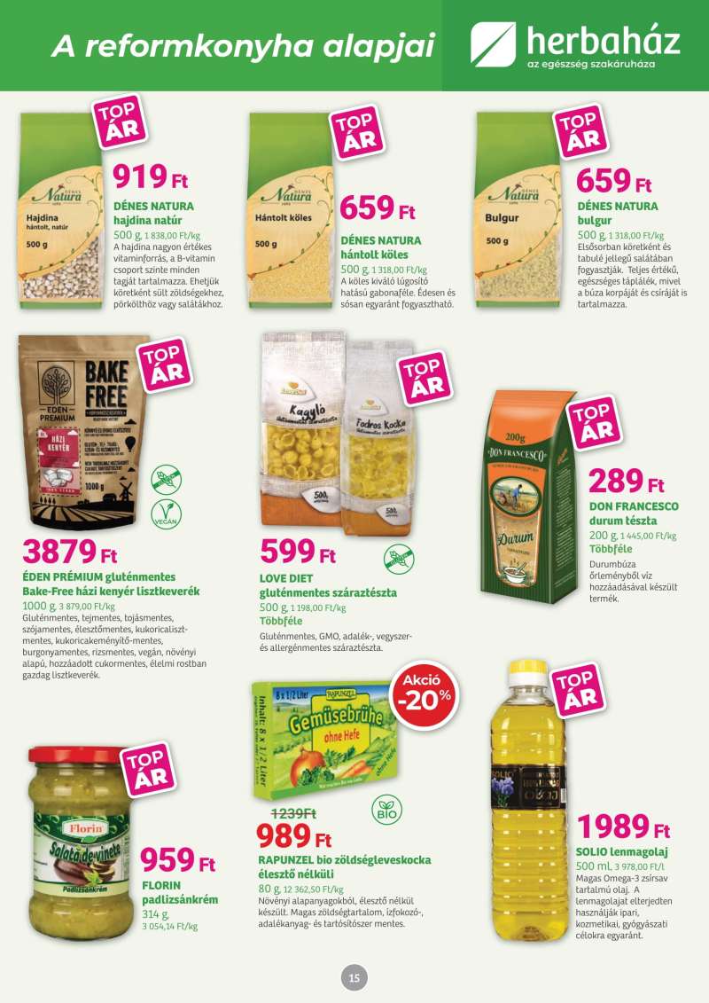HerbaHáz Akciós Újság 15 oldal