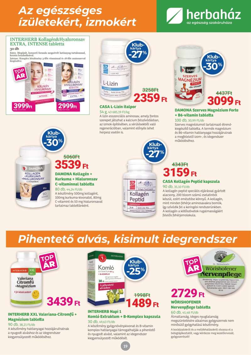 HerbaHáz Akciós Újság 19 oldal