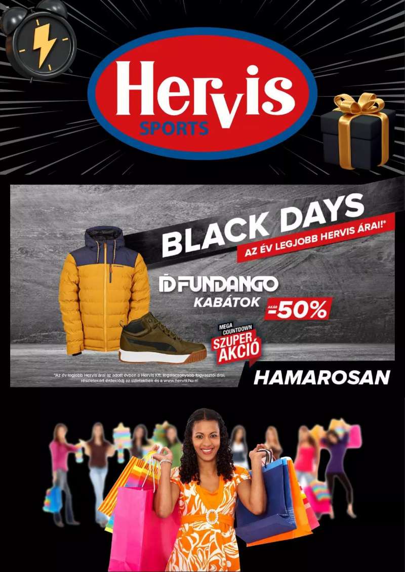 Hervis Sports Black Days értesítés 1 oldal