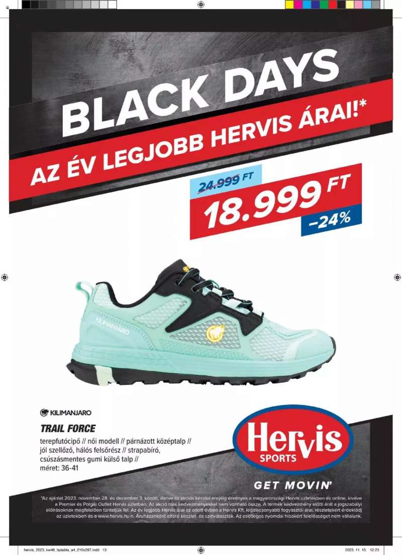 Hervis Sports Black Days 13 oldal