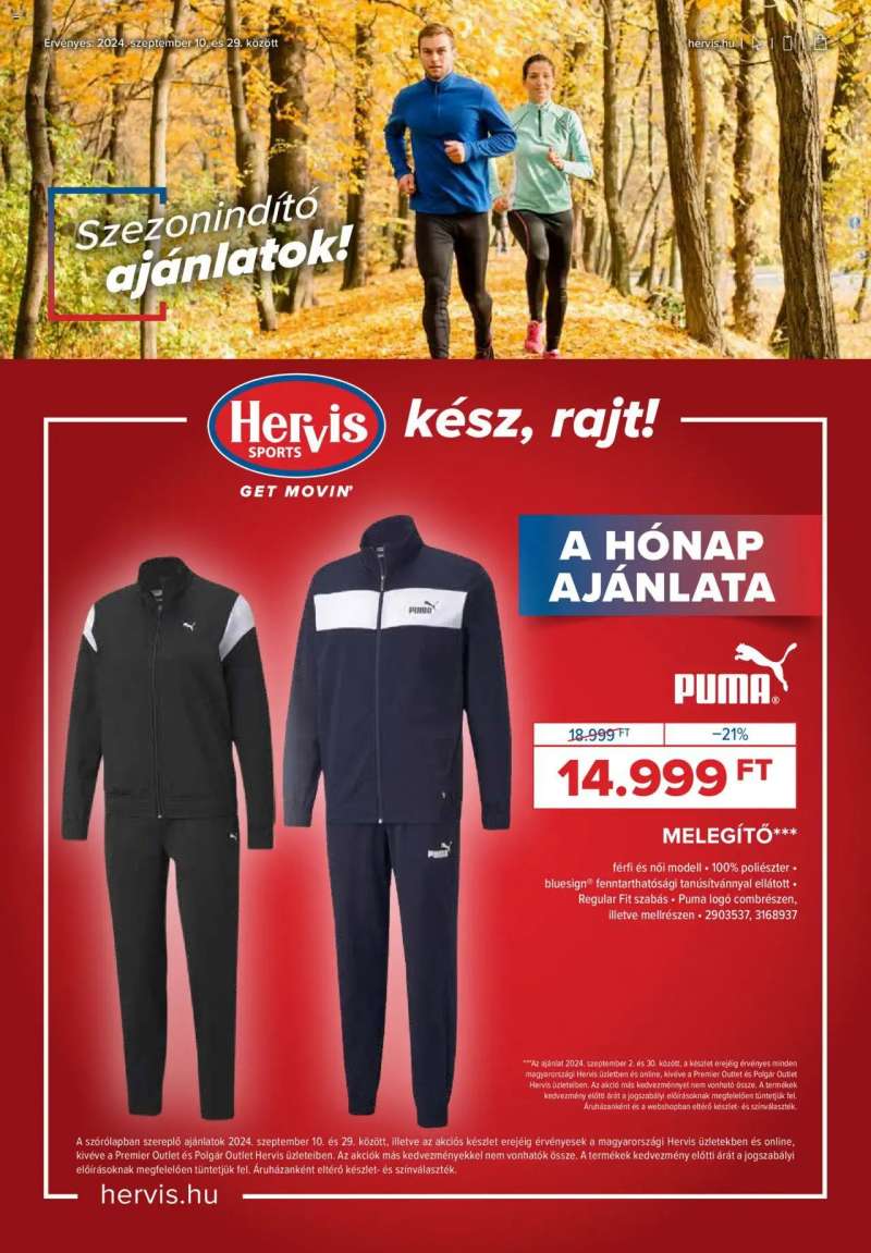 Hervis Sports Akciós újság Hervis Sports 1 oldal