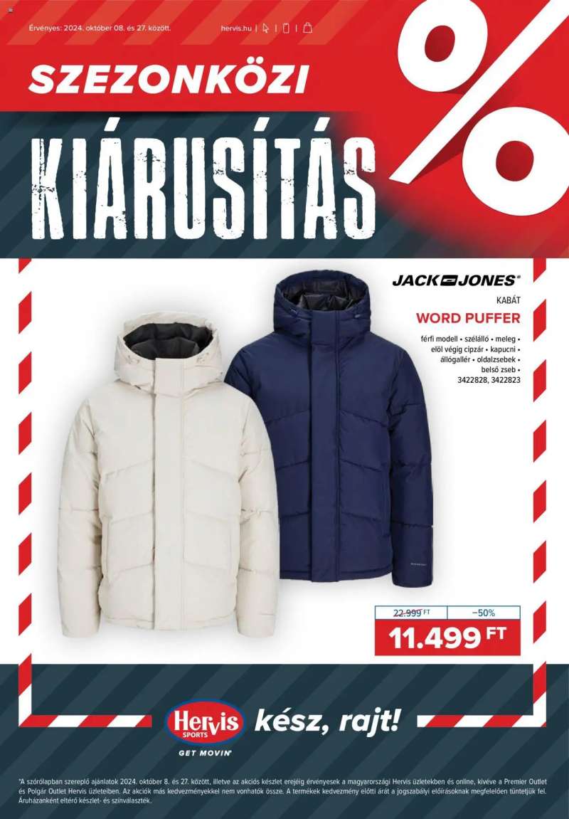 Hervis Sports Akciós újság Hervis Sports 1 oldal