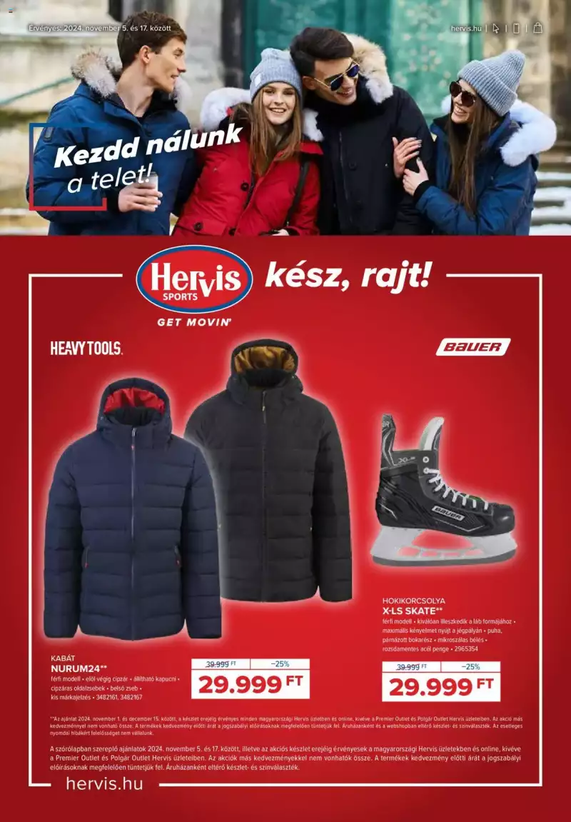 Hervis Sports Akciós újság Hervis Sports 1 oldal