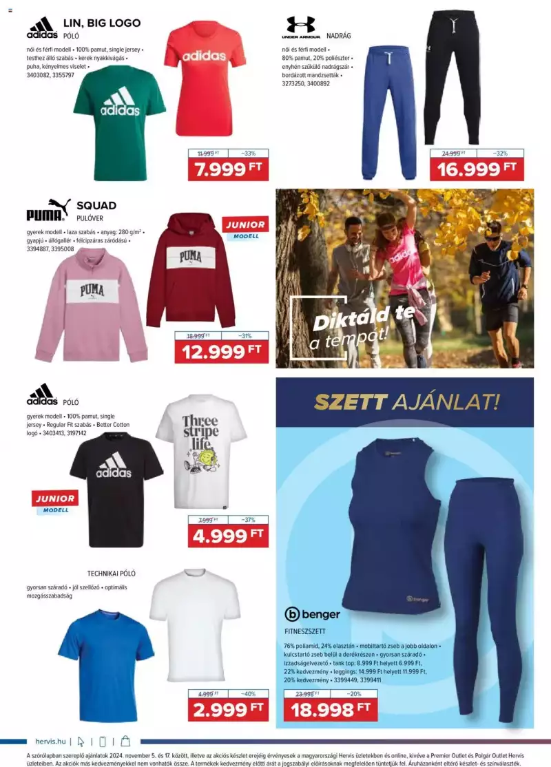 Hervis Sports Akciós újság Hervis Sports 6 oldal