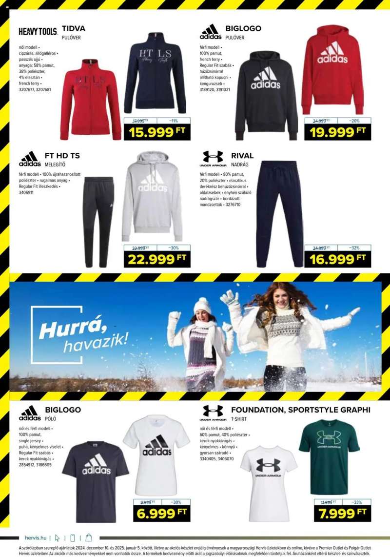 Hervis Sports Akciós újság Hervis Sports 6 oldal