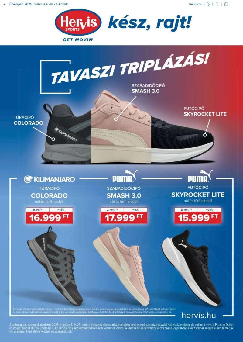 Hervis Sports Akciós újság Hervis Sports 1 oldal