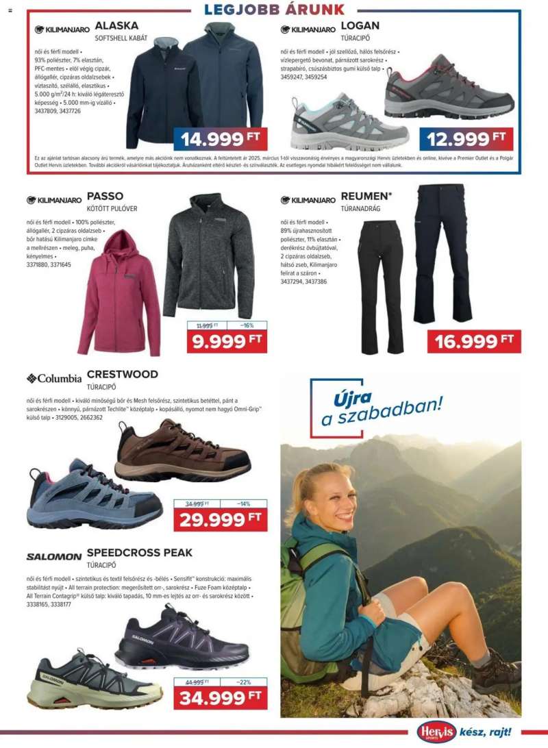 Hervis Sports Akciós újság Hervis Sports 5 oldal