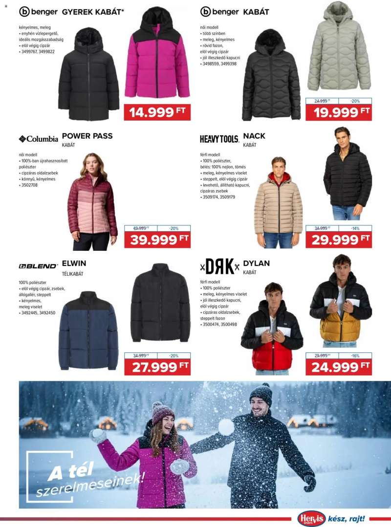 Hervis Sports Akciós újság Hervis Sports 5 oldal