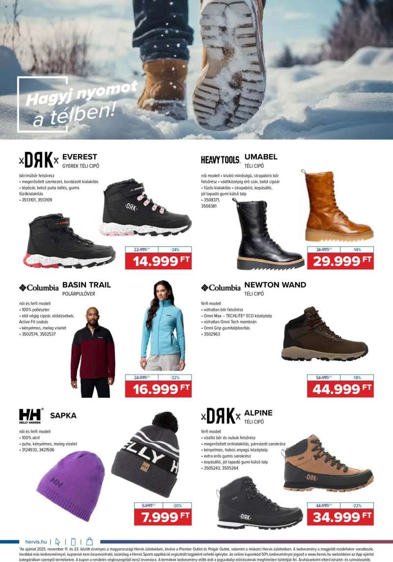 Hervis Sports Akciós újság Hervis Sports 6 oldal
