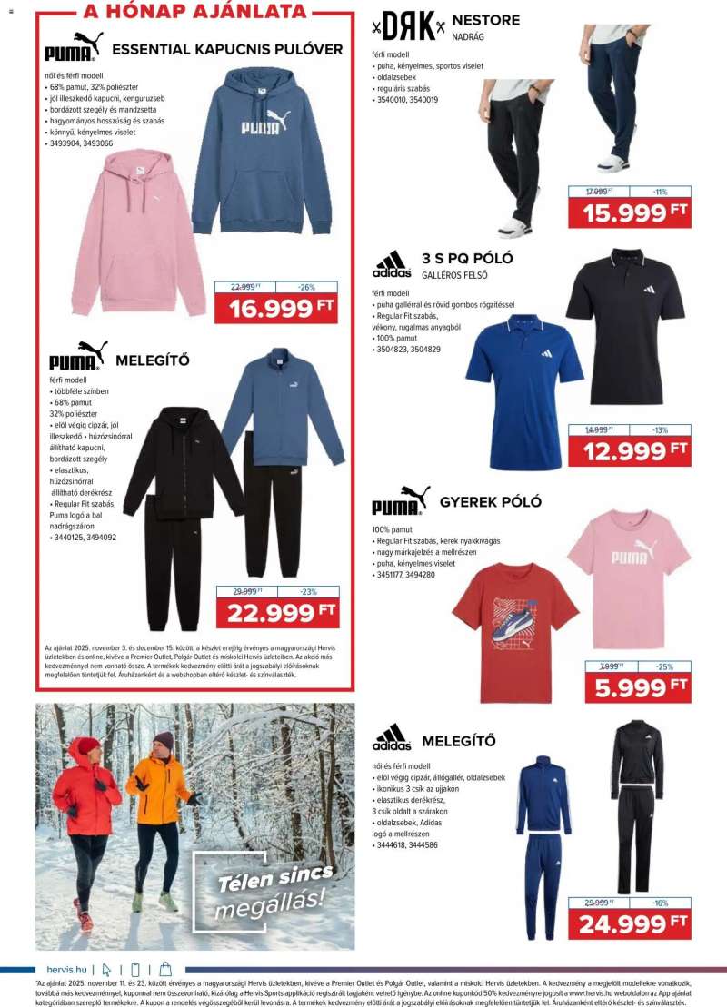 Hervis Sports Akciós újság Hervis Sports 8 oldal