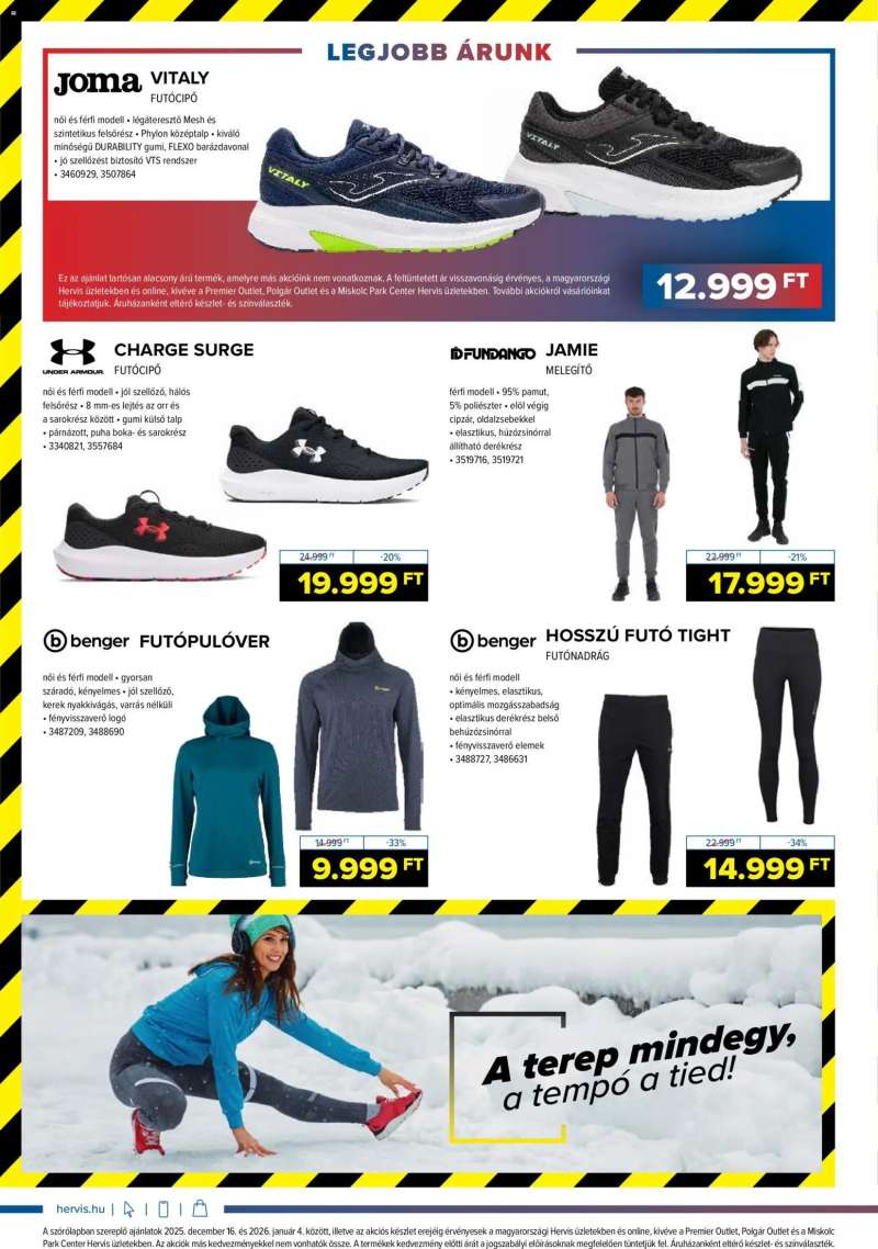 Hervis Sports Akciós újság Hervis Sports 10 oldal