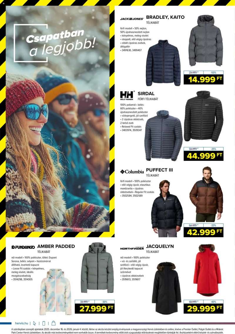 Hervis Sports Akciós újság Hervis Sports 2 oldal