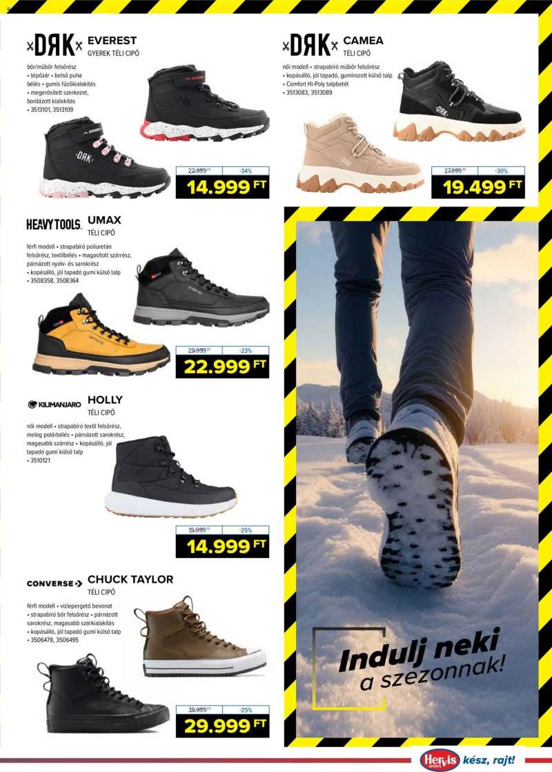 Hervis Sports Akciós újság Hervis Sports 3 oldal