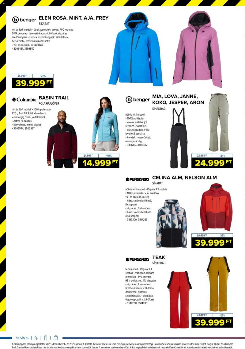 Hervis Sports Akciós újság Hervis Sports 6 oldal