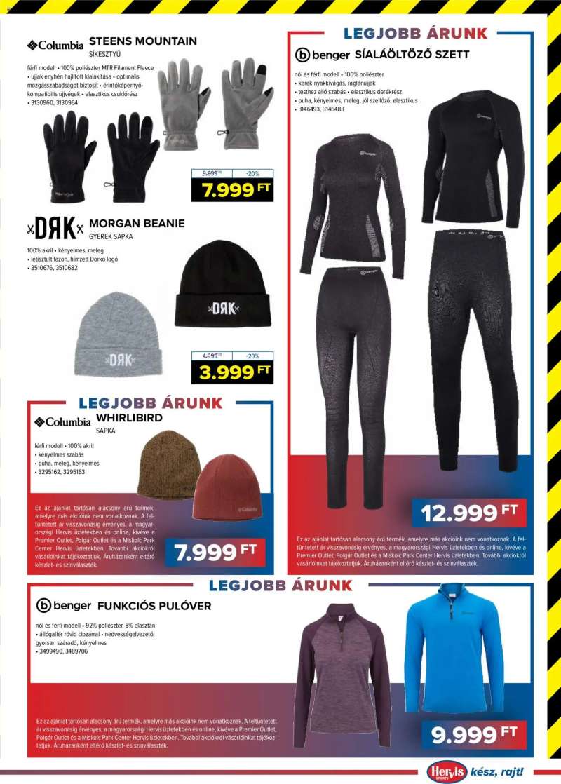Hervis Sports Akciós újság Hervis Sports 7 oldal