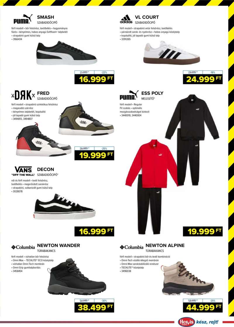 Hervis Sports Akciós újság Hervis Sports 9 oldal