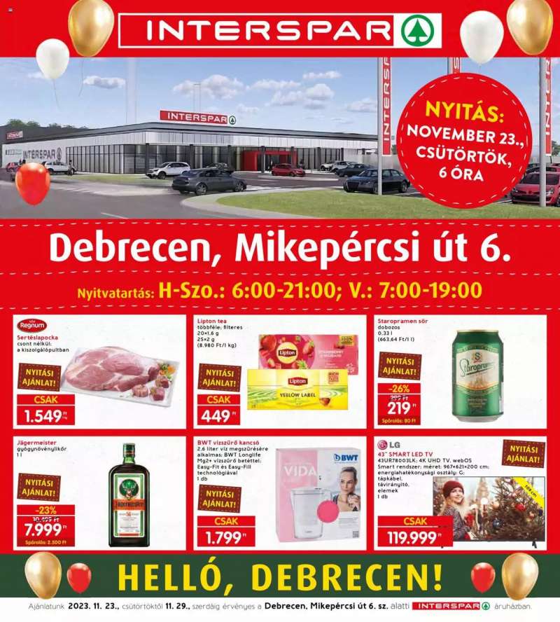 Interspar Debrecen nyitás 1 oldal